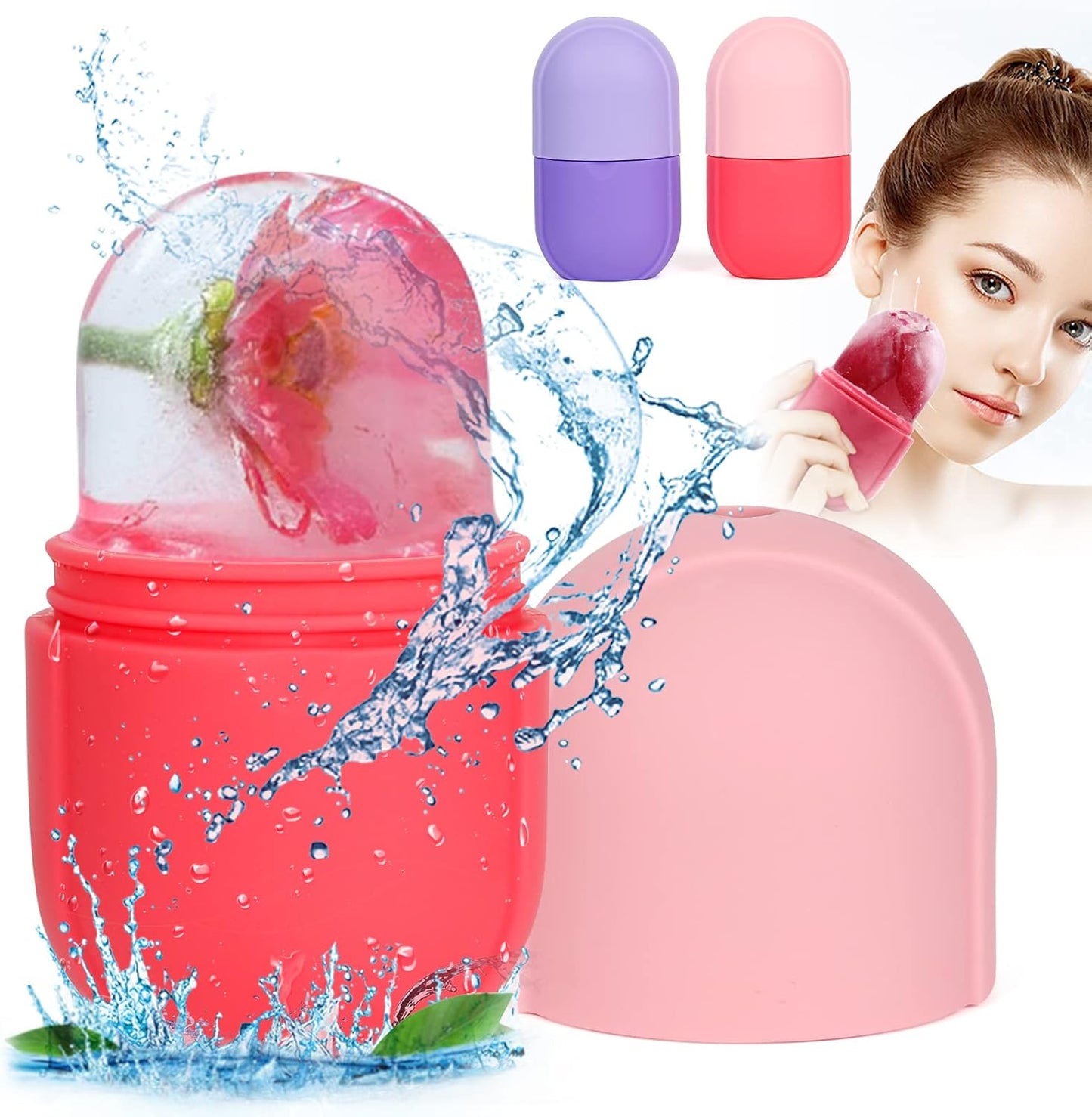 MASAJEADOR FACIAL SILICONA RODILLO HIELO