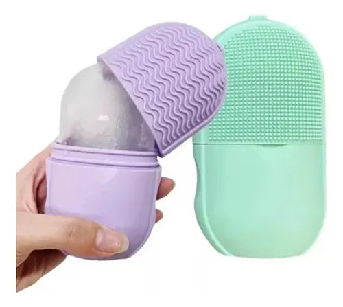 MASAJEADOR FACIAL SILICONA RODILLO HIELO
