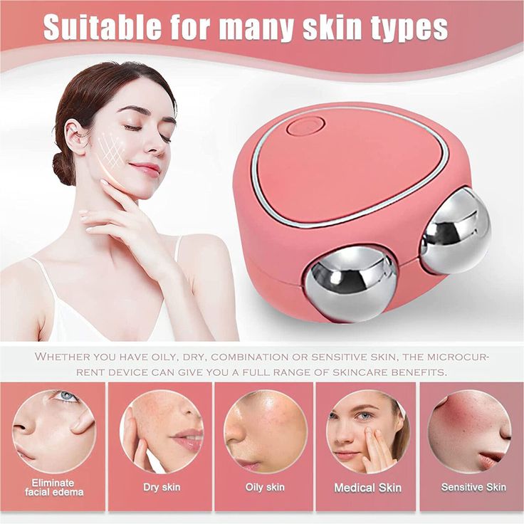 MASAJEADOR FACIAL CON MICROCORRIENTE